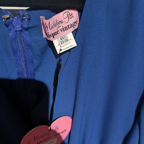 Vixen x Unique Vintage blue dress - Picture 3 of 5